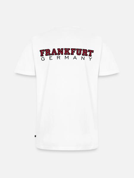 Frankfurt Germany (Rot) - Männer Premium Bio T-Shirt mit V-Ausschnitt - Weiß