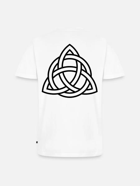 Celtic knot | Gift idea | Symbol - Men's Premium Organic T-shirt with V-neck - white