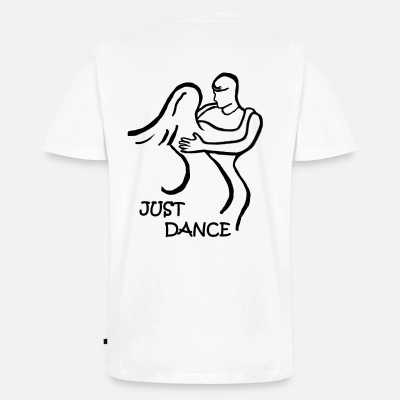 ZOUK-TANZ-GESCHENK JUST DANCE - Männer Premium Bio T-Shirt mit V-Ausschnitt - Weiß