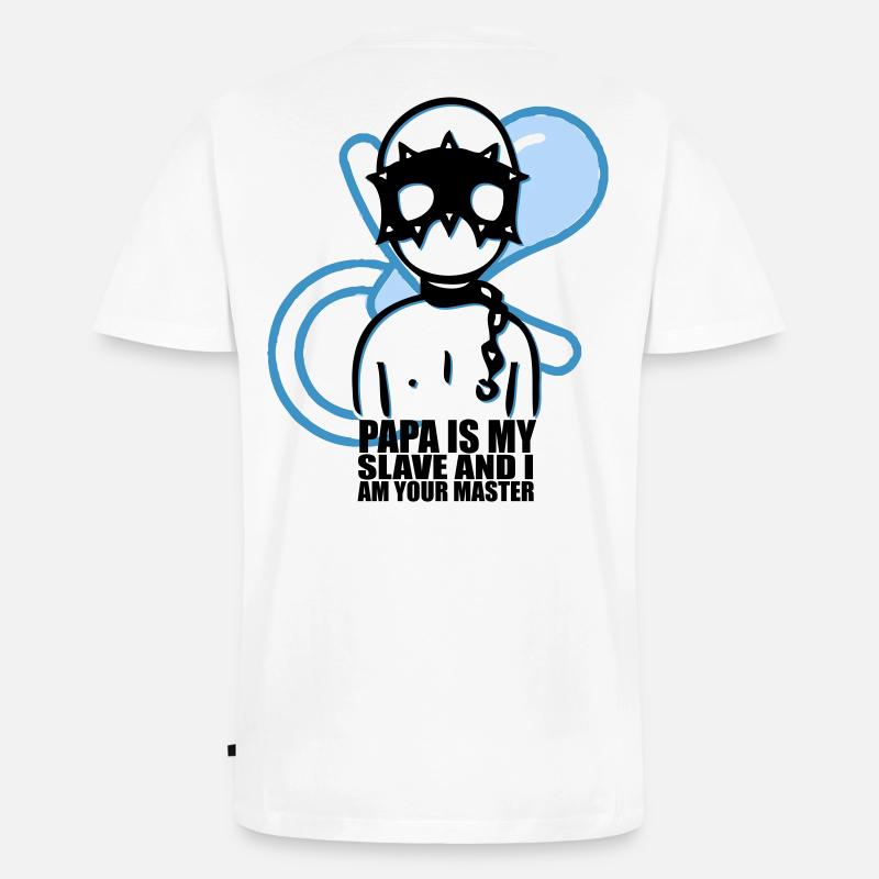 Baby-Two - Männer Premium Bio T-Shirt mit V-Ausschnitt - Weiß