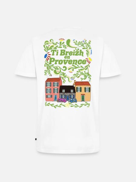 Ti Breizh in Provence - Men's Premium Organic T-shirt with V-neck - white