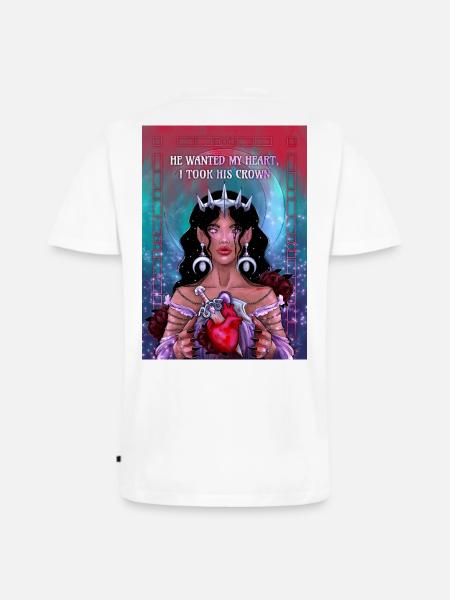 Female Rage Queen - Männer Premium Bio T-Shirt mit V-Ausschnitt - Weiß