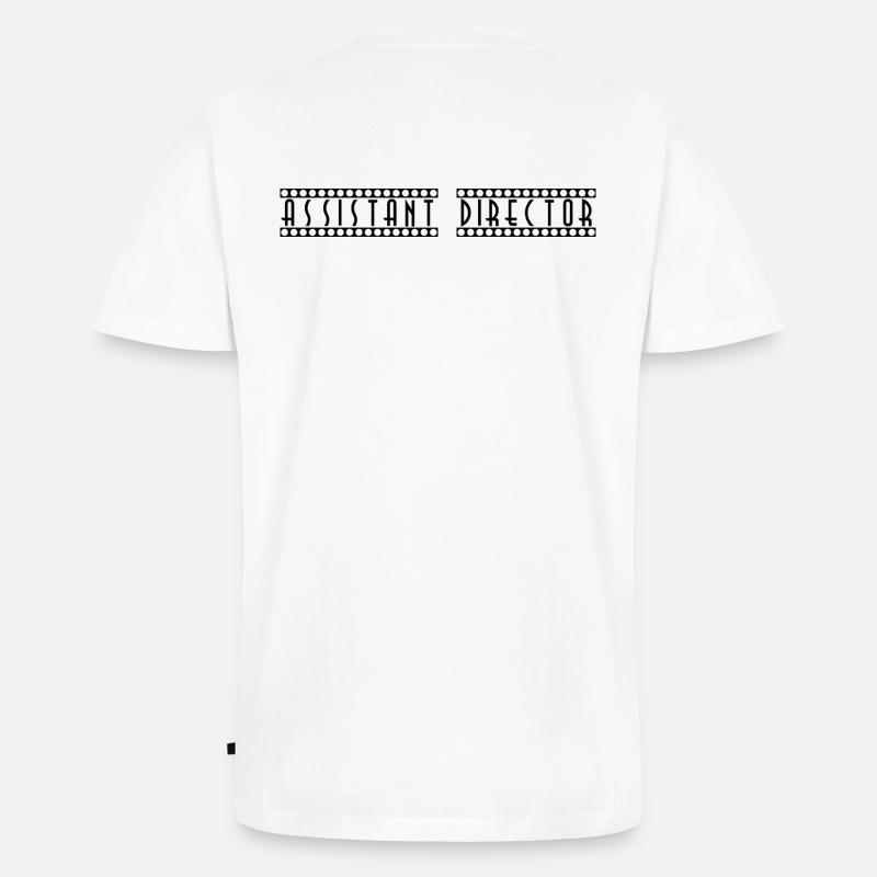 Assistant_Director - Männer Premium Bio T-Shirt mit V-Ausschnitt - Weiß