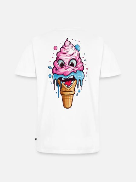 Verspieltes Eistopping-Motiv für Kinder - Men's Premium Organic T-shirt with V-neck - white
