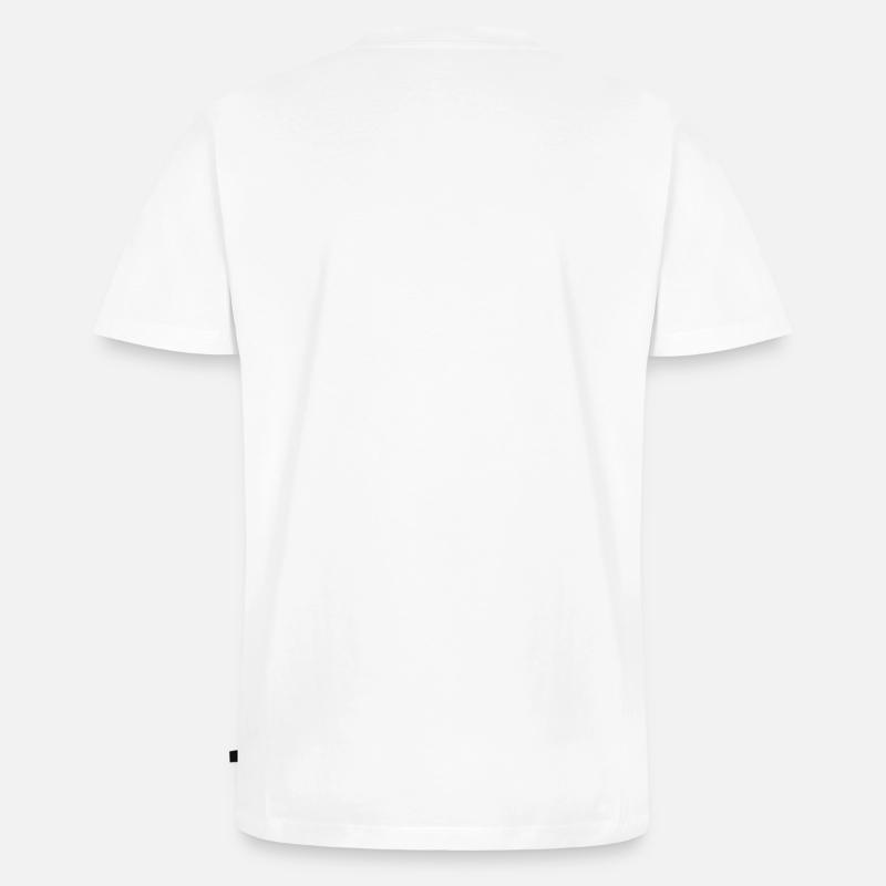 RaveWH - Männer Premium Bio T-Shirt mit V-Ausschnitt - Weiß