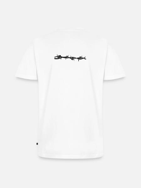 stacheldraht - T-shirt encolure en V Premium bio Homme - blanc