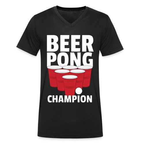 Beer Pong Campion Geschenk Party Spiel - Männer Bio-T-Shirt mit V-Ausschnitt von Stanley & Stella