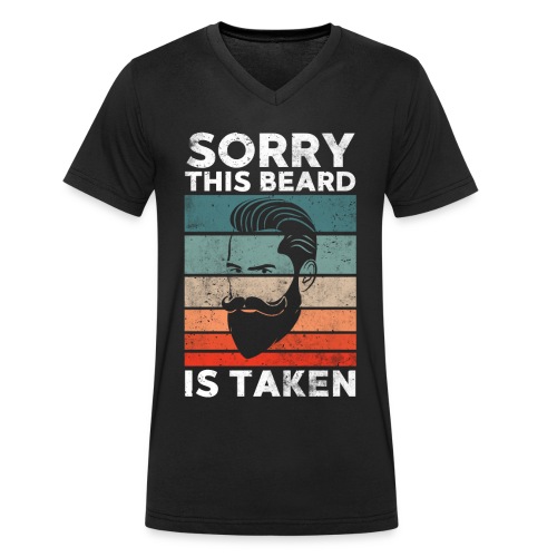 Sorry dieser Bart ist vergeben Geschenk - Männer Bio-T-Shirt mit V-Ausschnitt von Stanley & Stella
