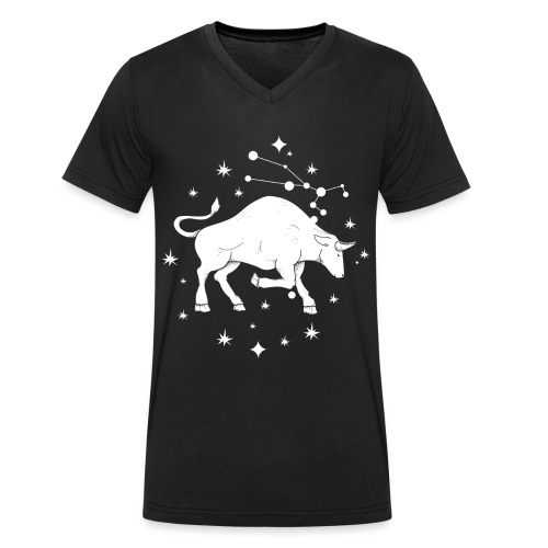 Sternzeichen Taurus - Imposanter Stier April Mai - Stanley/Stella Männer Bio-T-Shirt mit V-Ausschnitt