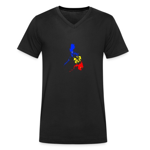 Philippinen Karte - Stanley/Stella Männer Bio-T-Shirt mit V-Ausschnitt