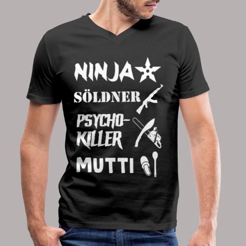 Ninja Söldner - Männer Bio-T-Shirt mit V-Ausschnitt von Stanley & Stella