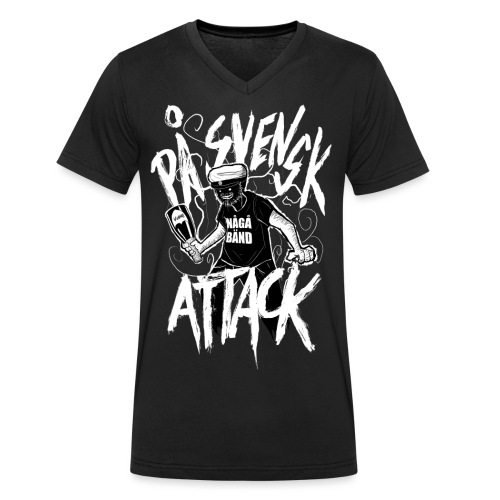 På Svenska Tack - Men's Organic V-Neck T-Shirt by Stanley & Stella