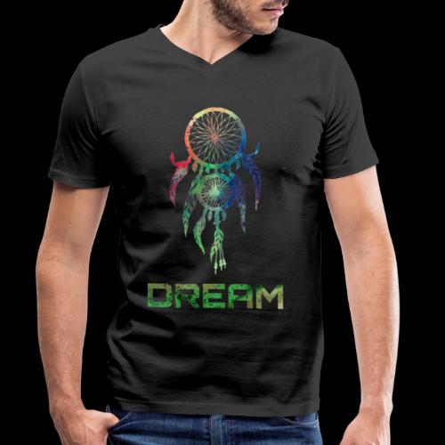 Dream World - Men's Organic V-Neck T-Shirt by Stanley & Stella