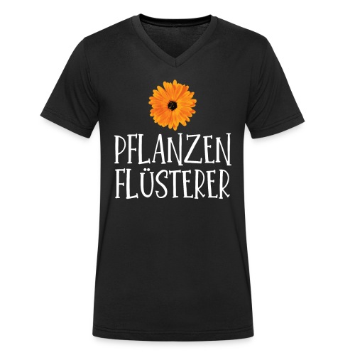 Pflanzen Flüsterer Gärten Gärtner Blume - Stanley/Stella Männer Bio-T-Shirt mit V-Ausschnitt