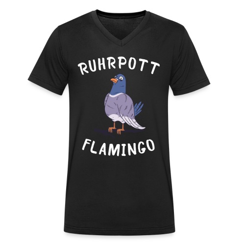 Ruhrpott Flamingo Taubenzüchter Tauben - Männer Bio-T-Shirt mit V-Ausschnitt von Stanley & Stella