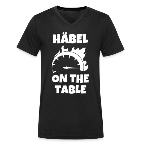 HÄBEL ON THE TABLE Lokführer Geschenk - Männer Bio-T-Shirt mit V-Ausschnitt von Stanley & Stella