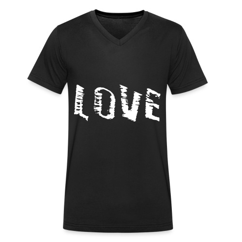 LOVE - Die Liebe - Stanley/Stella Männer Bio-T-Shirt mit V-Ausschnitt