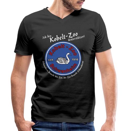 Highlanders Kobelt-Zoo Benefiz Shirt - Schwan - Stanley/Stella Männer Bio-T-Shirt mit V-Ausschnitt