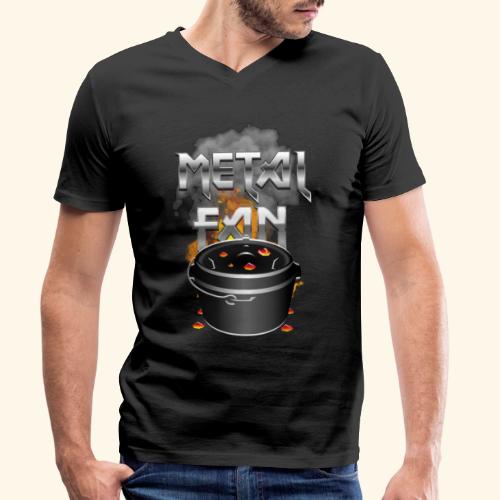 Dutch Oven Spruch Metal Fan - Männer Bio-T-Shirt mit V-Ausschnitt von Stanley & Stella