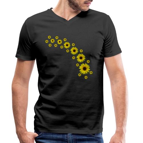 Sonnenblumen, Sonnenblume, Blumen - Männer Bio-T-Shirt mit V-Ausschnitt von Stanley & Stella