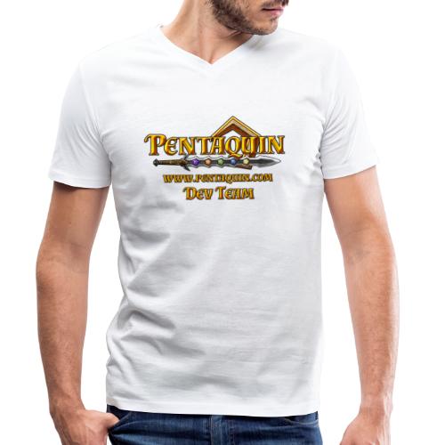 Pentaquin Logo DEV - Männer Bio-T-Shirt mit V-Ausschnitt von Stanley & Stella