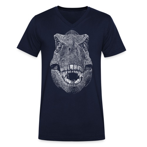 Dinosaurier - Männer Bio-T-Shirt mit V-Ausschnitt von Stanley & Stella