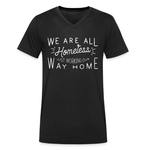 Homeless - Mannen bio T-shirt met V-hals van Stanley & Stella