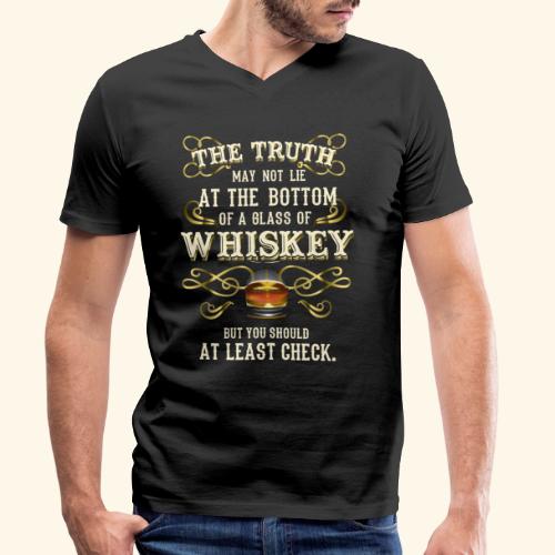 The Truth Glass of Whisky - Männer Bio-T-Shirt mit V-Ausschnitt von Stanley & Stella