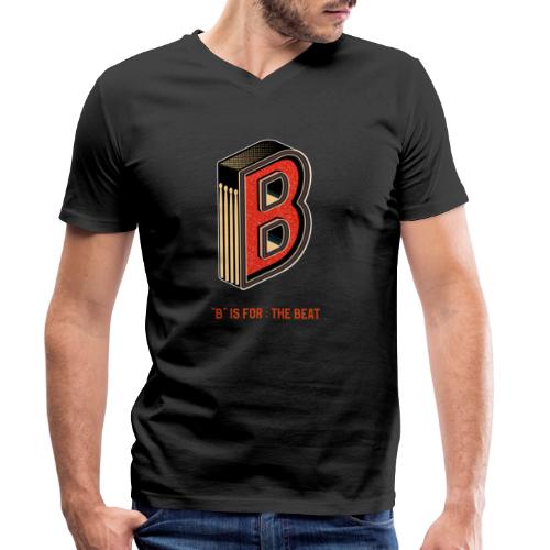 Schlagzeug B Ist Für Den Beat - Männer Bio-T-Shirt mit V-Ausschnitt von Stanley & Stella