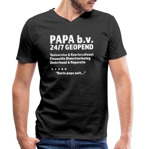 Papa b.v. grappig shirt voor vaderdag - Stanley/Stella Mannen bio-T-shirt met V-hals