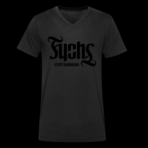 Ambigramm Fuchs 01 Pit Hammann - Männer Bio-T-Shirt mit V-Ausschnitt von Stanley & Stella