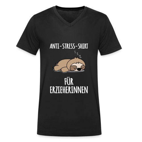 Anti-Stress-Shirt für Erzieherinnen - Stanley/Stella Männer Bio-T-Shirt mit V-Ausschnitt