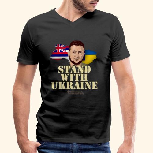 Ukraine Hawaii - Männer Bio-T-Shirt mit V-Ausschnitt von Stanley & Stella