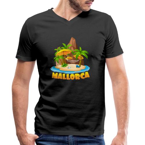 Mallorca - schau wie schön die Insel ist! - Männer Bio-T-Shirt mit V-Ausschnitt von Stanley & Stella