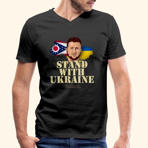 Ukraine Ohio - Männer Bio-T-Shirt mit V-Ausschnitt von Stanley & Stella