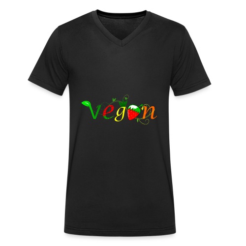 Vegan - Camiseta ecológica hombre con cuello de pico de Stanley & Stella