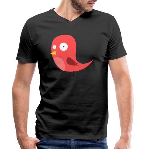 bunter freaky vogel - Stanley/Stella Männer Bio-T-Shirt mit V-Ausschnitt