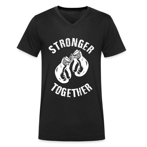 Stronger Together - Stanley/Stella Männer Bio-T-Shirt mit V-Ausschnitt