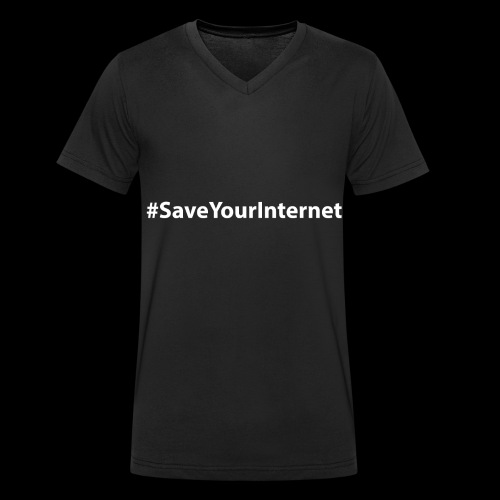#SaveYourInternet - Stanley/Stella Männer Bio-T-Shirt mit V-Ausschnitt