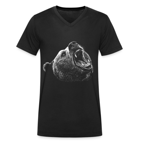 Bär - Stanley/Stella Männer Bio-T-Shirt mit V-Ausschnitt