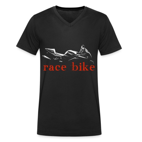 Race bike - Männer Bio-T-Shirt mit V-Ausschnitt von Stanley & Stella