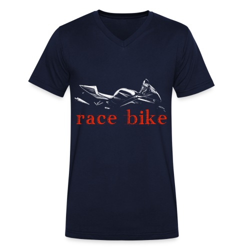 Race bike - Stanley/Stella Männer Bio-T-Shirt mit V-Ausschnitt