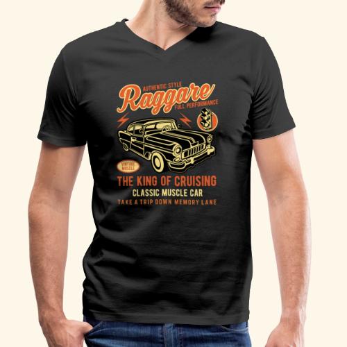 Raggare Vintage Custom Car T Shirt Design - Stanley/Stella Männer Bio-T-Shirt mit V-Ausschnitt