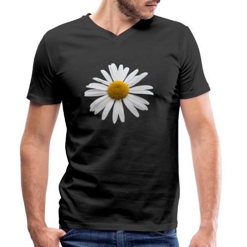 Margerite Blume Frühling - Männer Bio-T-Shirt mit V-Ausschnitt von Stanley & Stella