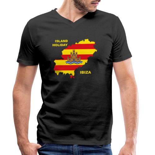 Ibiza Spanien Holiday Insel - Männer Bio-T-Shirt mit V-Ausschnitt von Stanley & Stella