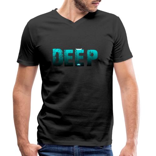 Deep In the Night - T-shirt ecologica da uomo con scollo a V di Stanley & Stella