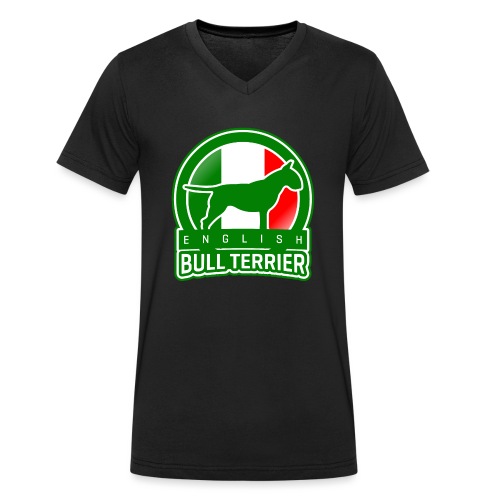 Bull Terrier Italia - Stanley/Stella Männer Bio-T-Shirt mit V-Ausschnitt