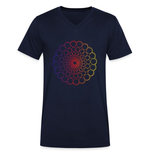 Spectrum Mandala - Stanley/Stella Men's Organic V-Neck T-Shirt 