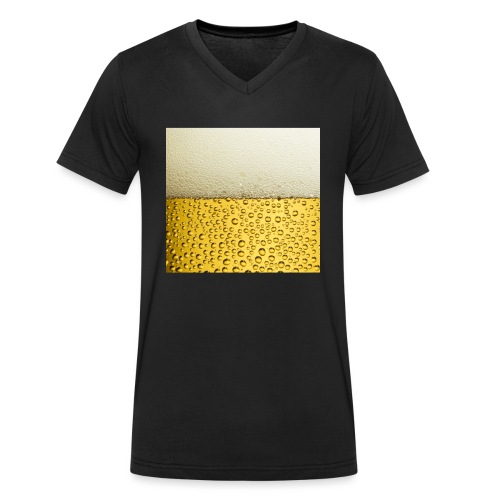 Logo beer bier - Mannen bio T-shirt met V-hals van Stanley & Stella