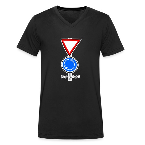 Kreisverkehrt - Männer Bio-T-Shirt mit V-Ausschnitt von Stanley & Stella